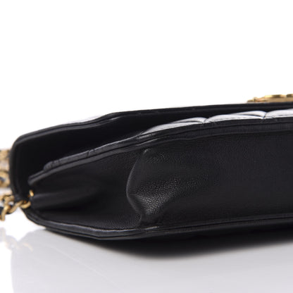 Chanel Lambskin Quilted Boy Wallet On Chain WOC Black 9 of 12