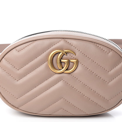 Gucci Calfskin Matelasse GG Marmont Belt Bag 105 42 Porcelain Rose 9 of 9