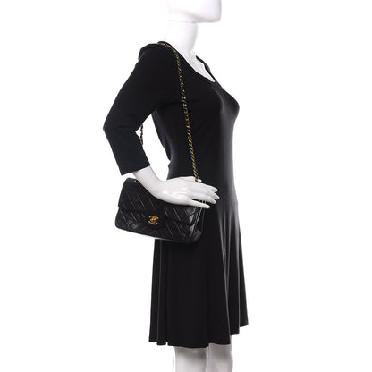 Chanel Lambskin Quilted Small Double Flap Black 2 of 15