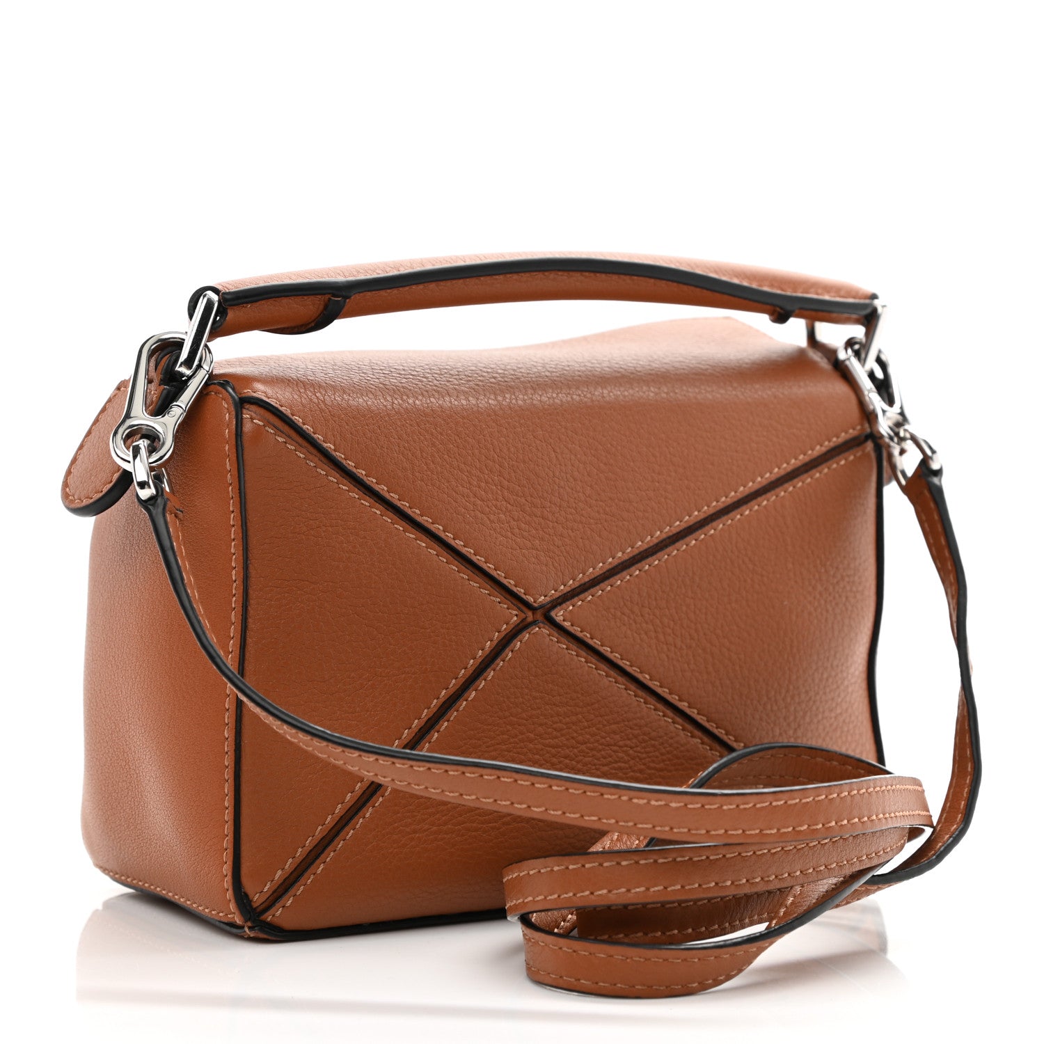 Loewe Calfskin Mini Puzzle Bag Tan 2 of 7