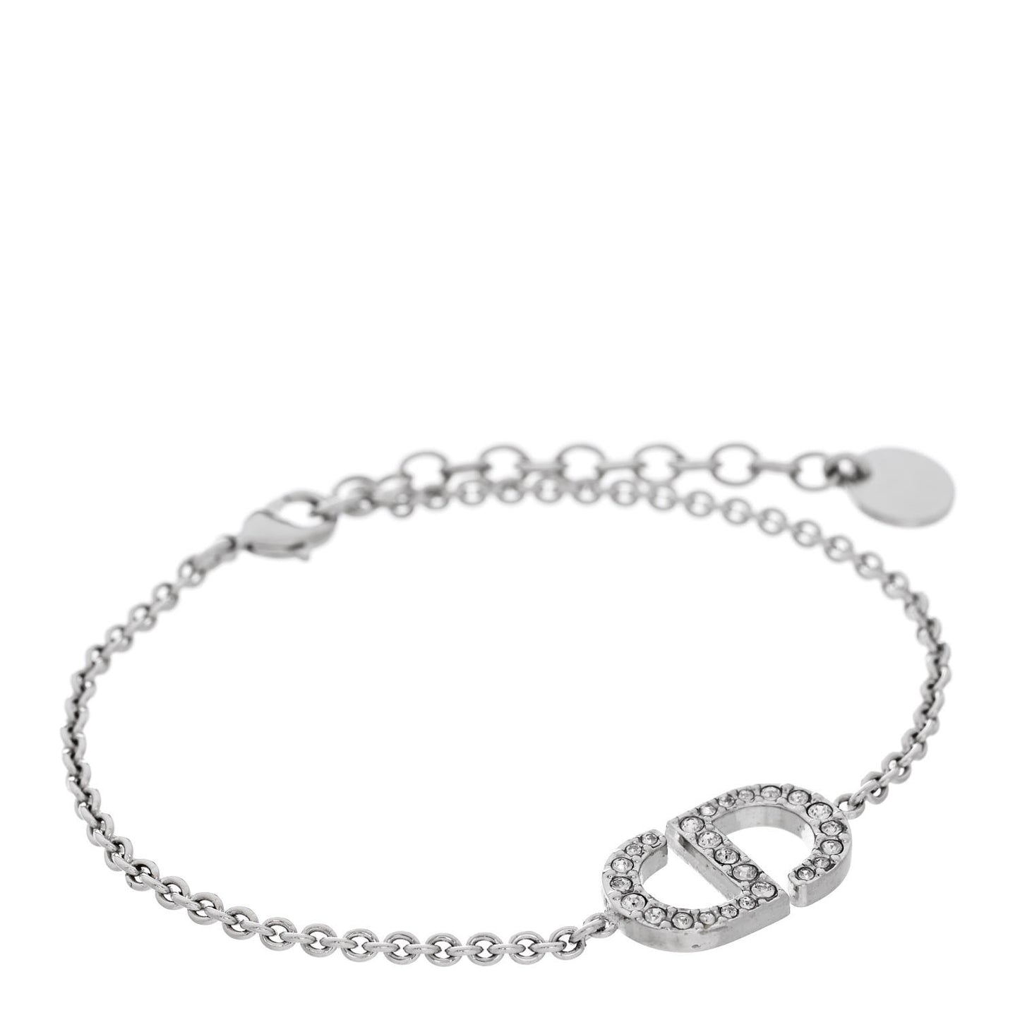 Crystal CD Bracelet Silver