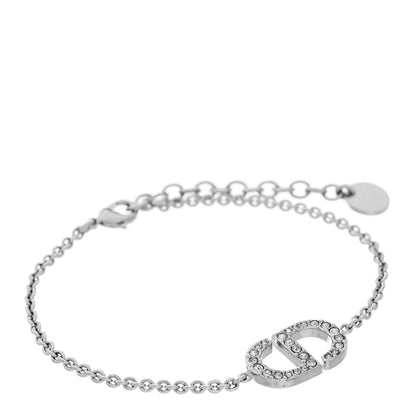 Christian Dior Crystal CD Bracelet Silver 1 of 5