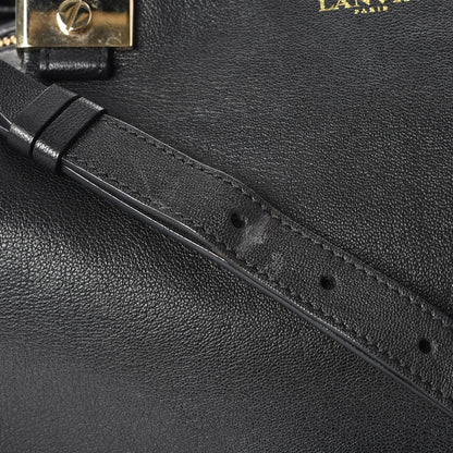 Lanvin Goatskin Trilogy Bowling Bag Black 8 of 16