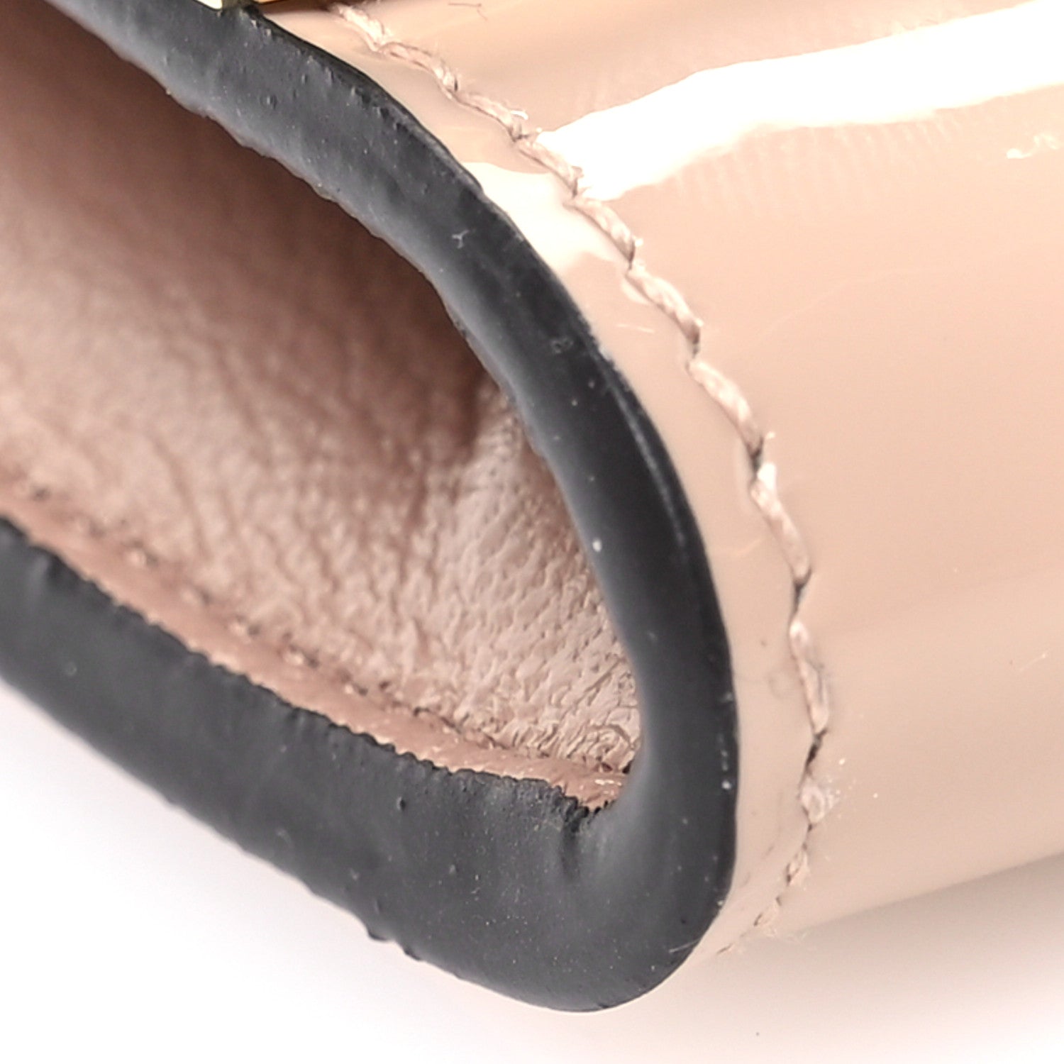 Jimmy Choo Patent Milla Wallet on Chain Powder Pink 8 of 10