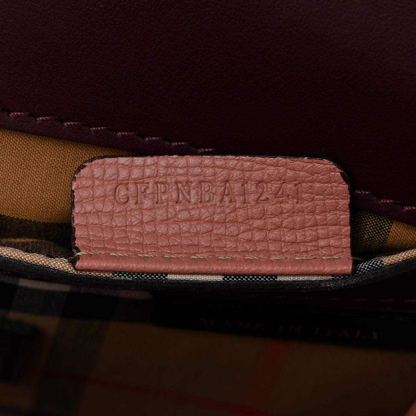 Derby Calfskin Bi-Color Small Macken Crossbody Bag Dusty Rose