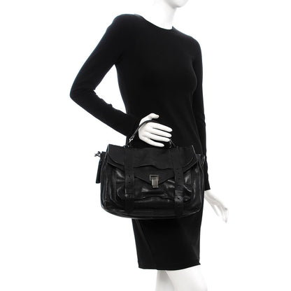 Proenza Schouler Lambskin Medium PS1 Satchel Black 3 of 8