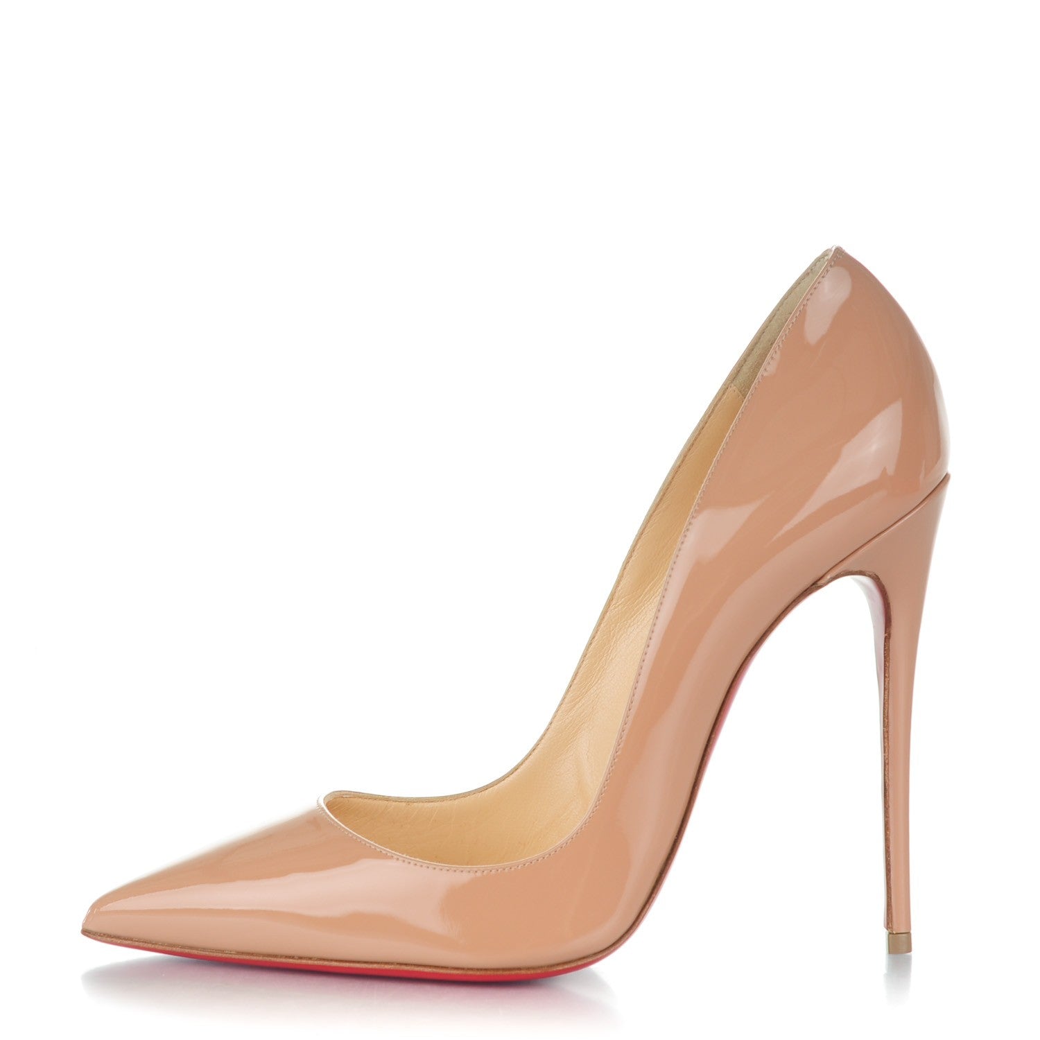 Christian Louboutin Patent So Kate 120 Pumps 38 Nude 1 of 6