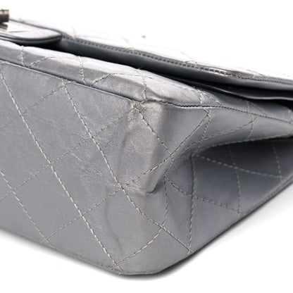 Chanel Metallic Aged Calfskin Quilted 2.55 Reissue 227 Flap Silver 10 of 12