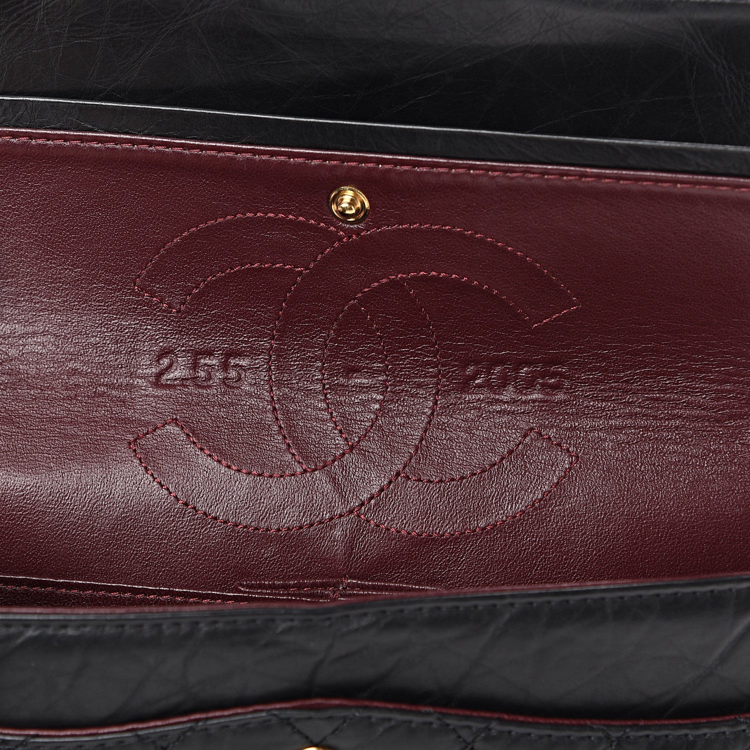 Chanel Aged Calfskin 50th Anniversary 2.55 Reissue 225 Flap Black 6 of 11