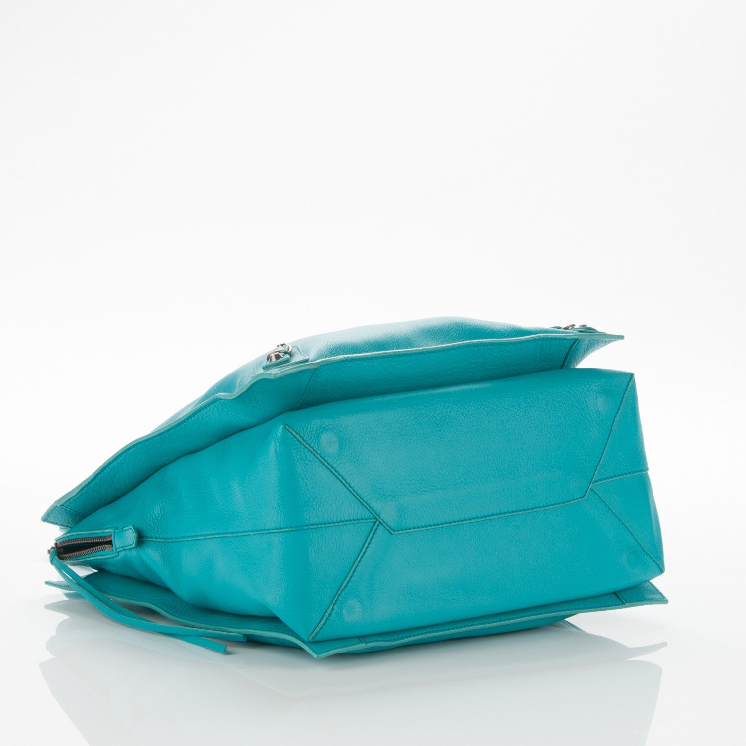 Balenciaga Veau Papier Tote Bleu Pacifique 4 of 7