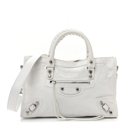 Balenciaga Agneau Arena Silver Hardware Small Le City Optic White 1 of 11
