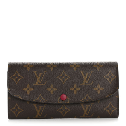 Louis Vuitton Monogram Emilie Wallet Fuchsia 1 of 18