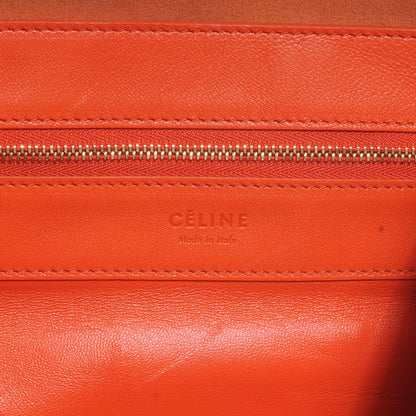Celine Leather Horizontal Bi-Cabas Orange Red 7 of 9