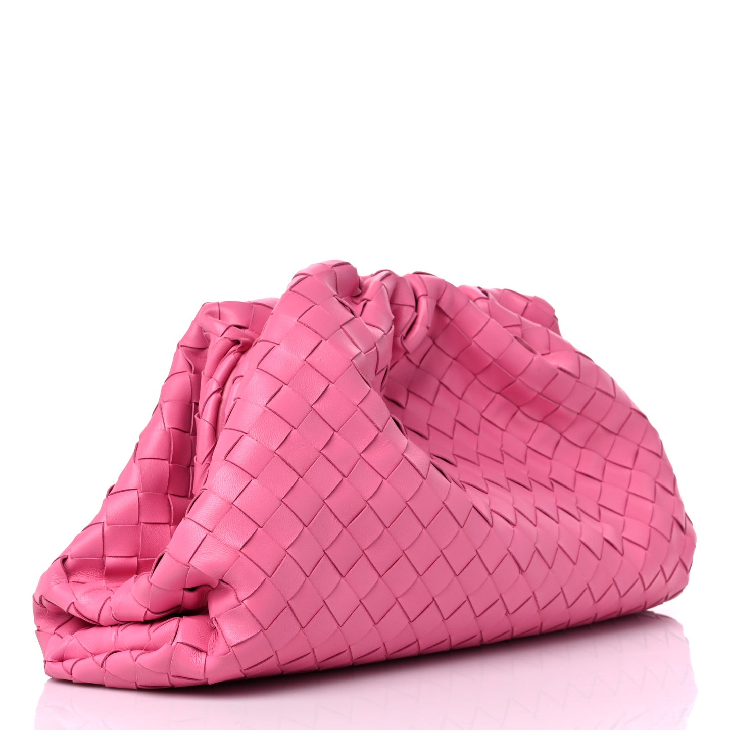 Nappa Maxi Intrecciato The Pouch Oversized Clutch Pink