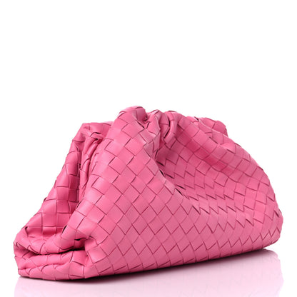 Bottega Veneta Nappa Maxi Intrecciato The Pouch Oversized Clutch Pink 3 of 11