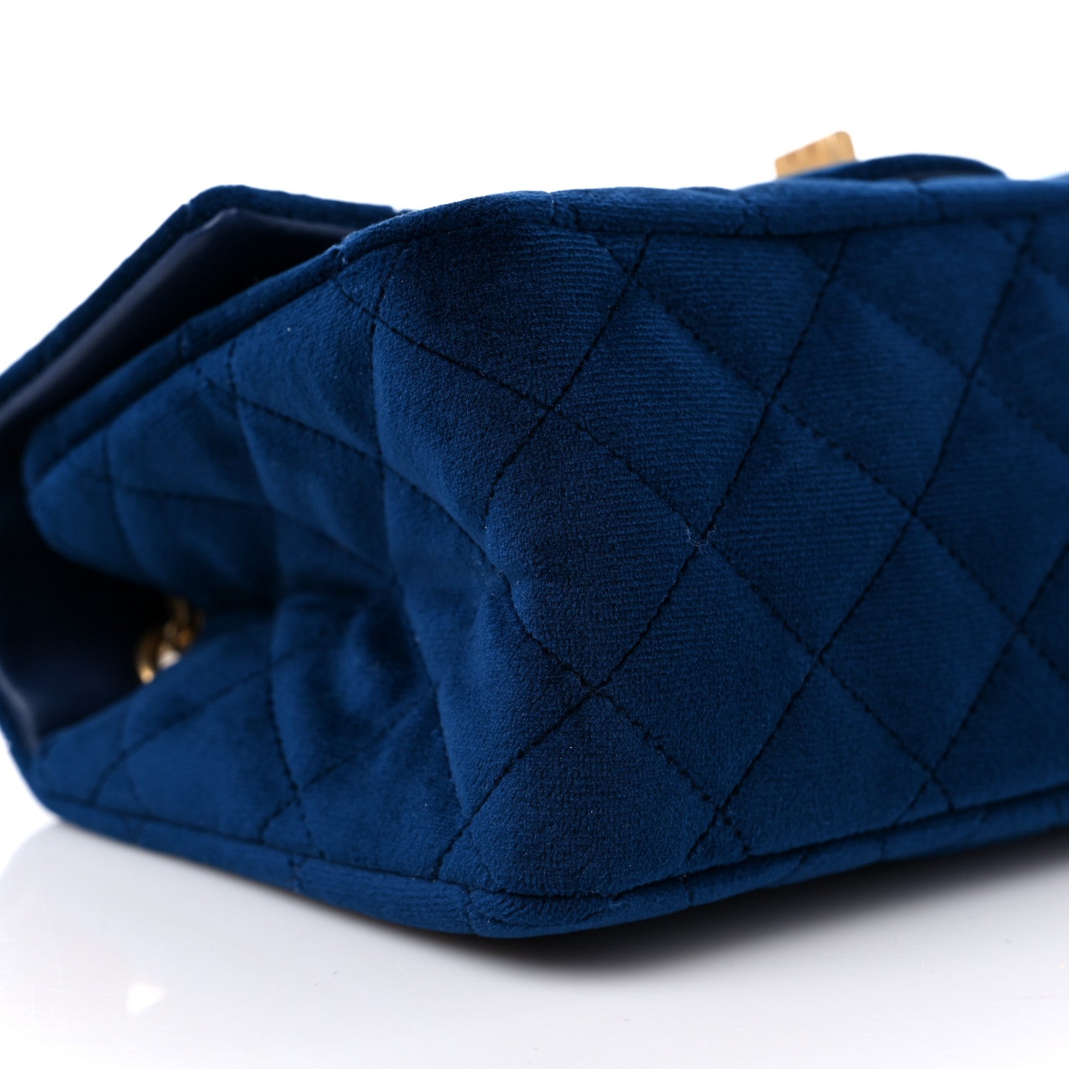 Chanel Velvet Quilted Mini 2.55 Reissue Flap Blue 8 of 10