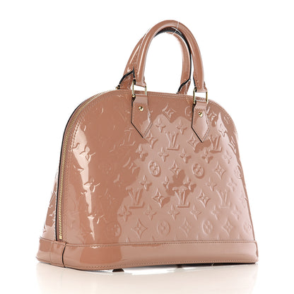 Louis Vuitton Vernis Alma PM Rose Velours 2 of 8