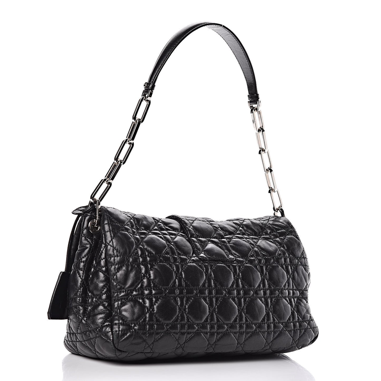 Lambskin Cannage New Lock Flap Black