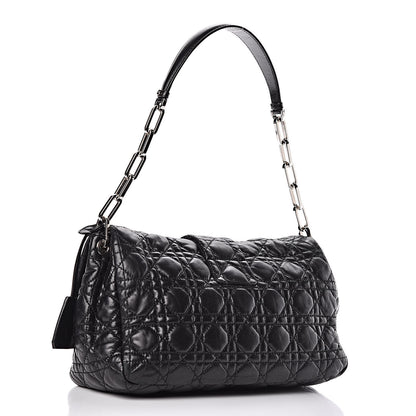 Christian Dior Lambskin Cannage New Lock Flap Black 3 of 11