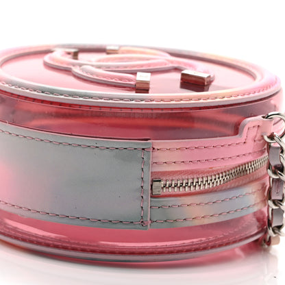 Chanel PVC Lambskin Filigree Round Clutch With Chain Pink 10 of 11