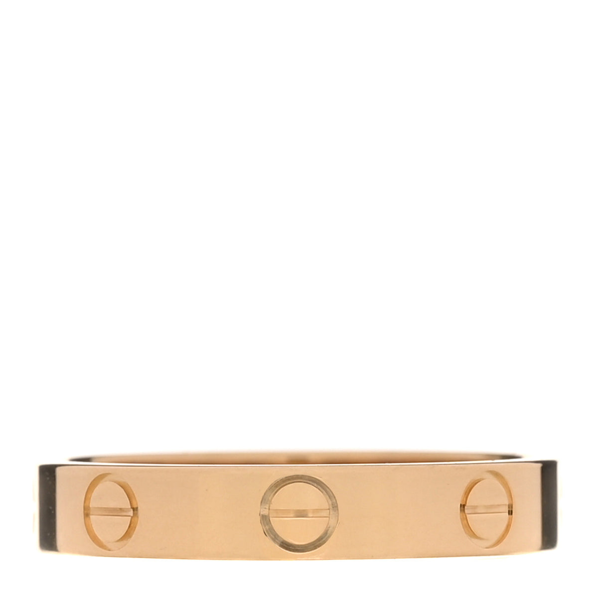 Cartier 18K Yellow Gold 3.5mm LOVE Wedding Band Ring 56 7.5 3 of 6