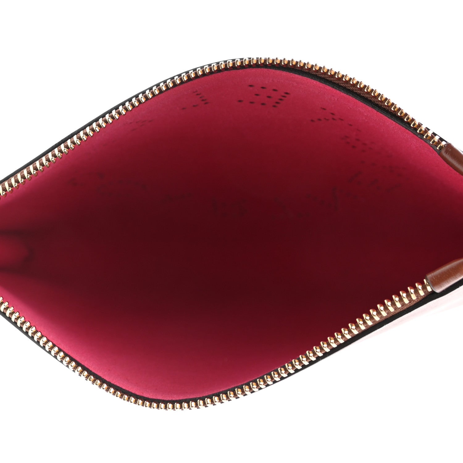 Stella McCartney Alter Nappa Perforated Logo Pouch Cinnamon 5 of 6