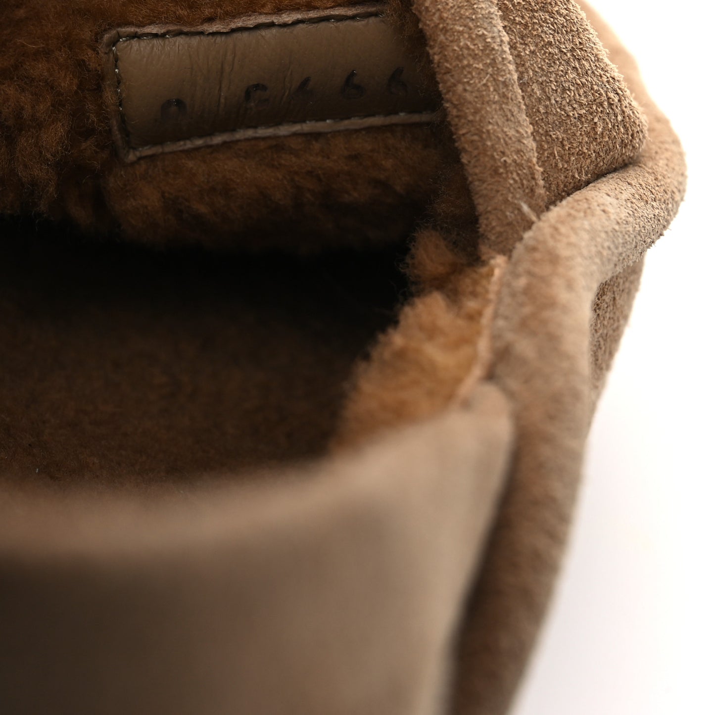 Suede Calfskin CC Slingback Loafers 38.5 Dark Beige