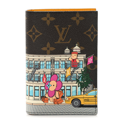 Louis Vuitton Monogram 2022 Christmas Animation New York Soho Passport Cover Yellow 1 of 7