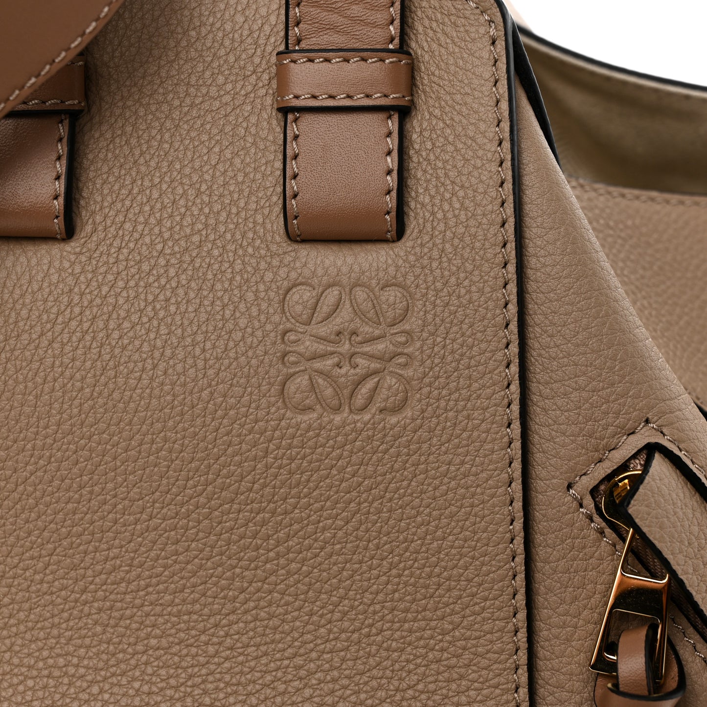 Calfskin Small Hammock Shoulder Bag Sand Mink