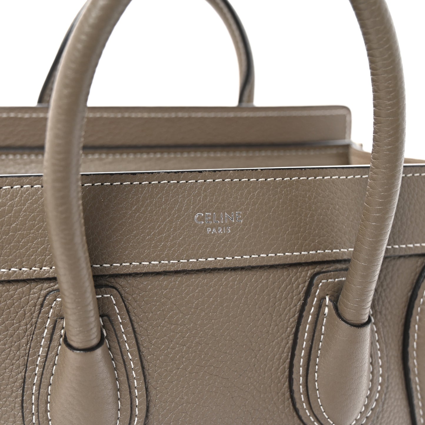 Drummed Calfskin Nano Luggage Souris