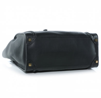 Celine Smooth Calfskin Shoulder Luggage Black 5 of 9