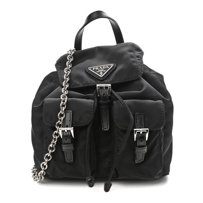 Prada Nylon Vela Mini Crossbody Backpack Black 1 of 13