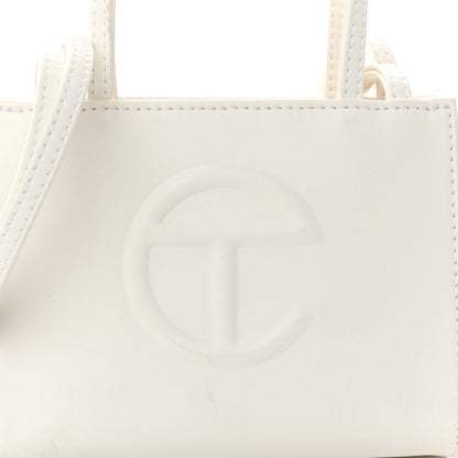 Telfar Vegan Leather Small Shopping Bag White 7 of 9