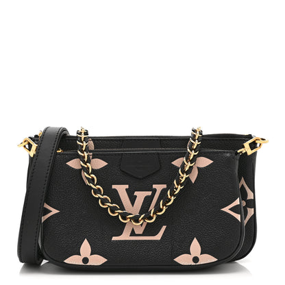 Louis Vuitton Empreinte Monogram Giant Multi Pochette Accessories Black Beige 1 of 11