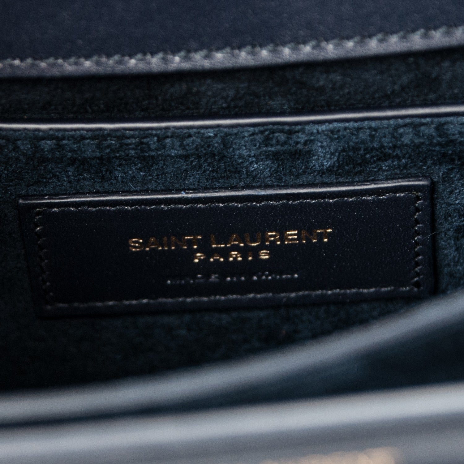 Saint Laurent Smooth Calfskin Small High School Shoulder Bag Navy 6 of 6
