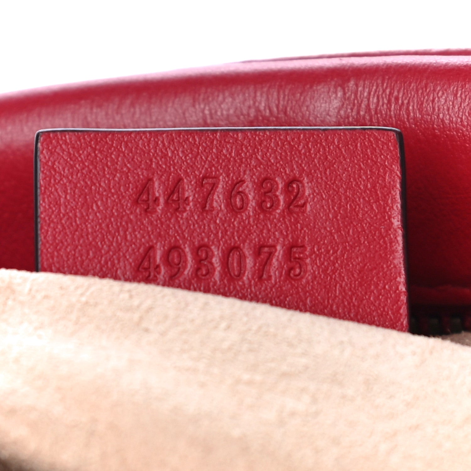 Gucci Calfskin Matelasse Small GG Marmont Chain Shoulder Bag Hibiscus Red 7 of 11