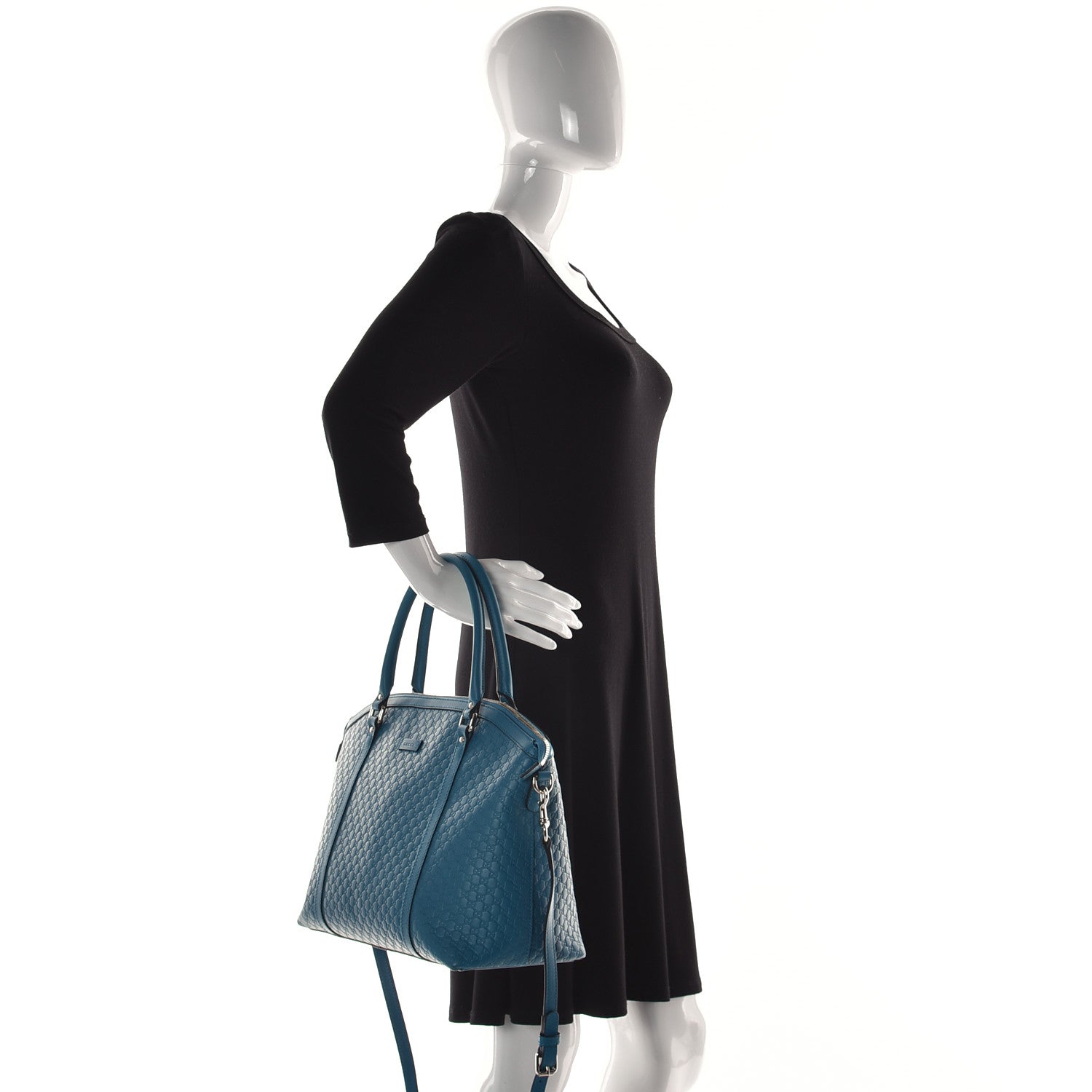 Gucci Soft Microguccissima Dome Satchel Deep Cobalt 2 of 11