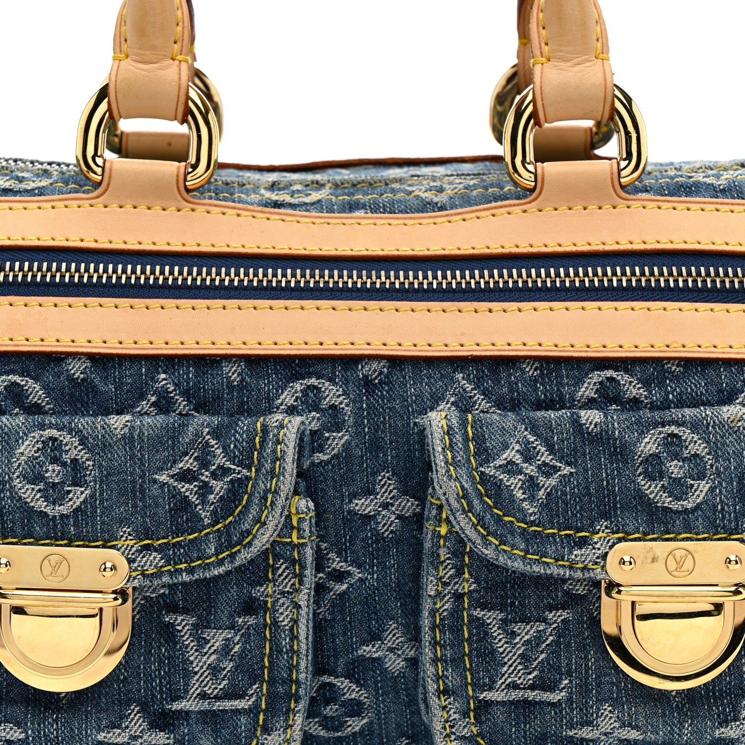 Louis Vuitton Monogram Denim Neo Speedy Blue 8 of 15