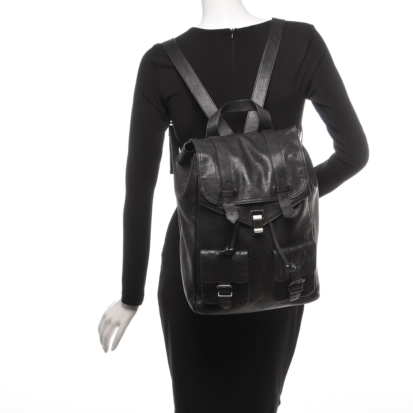 Lambskin PS1 Backpack Black