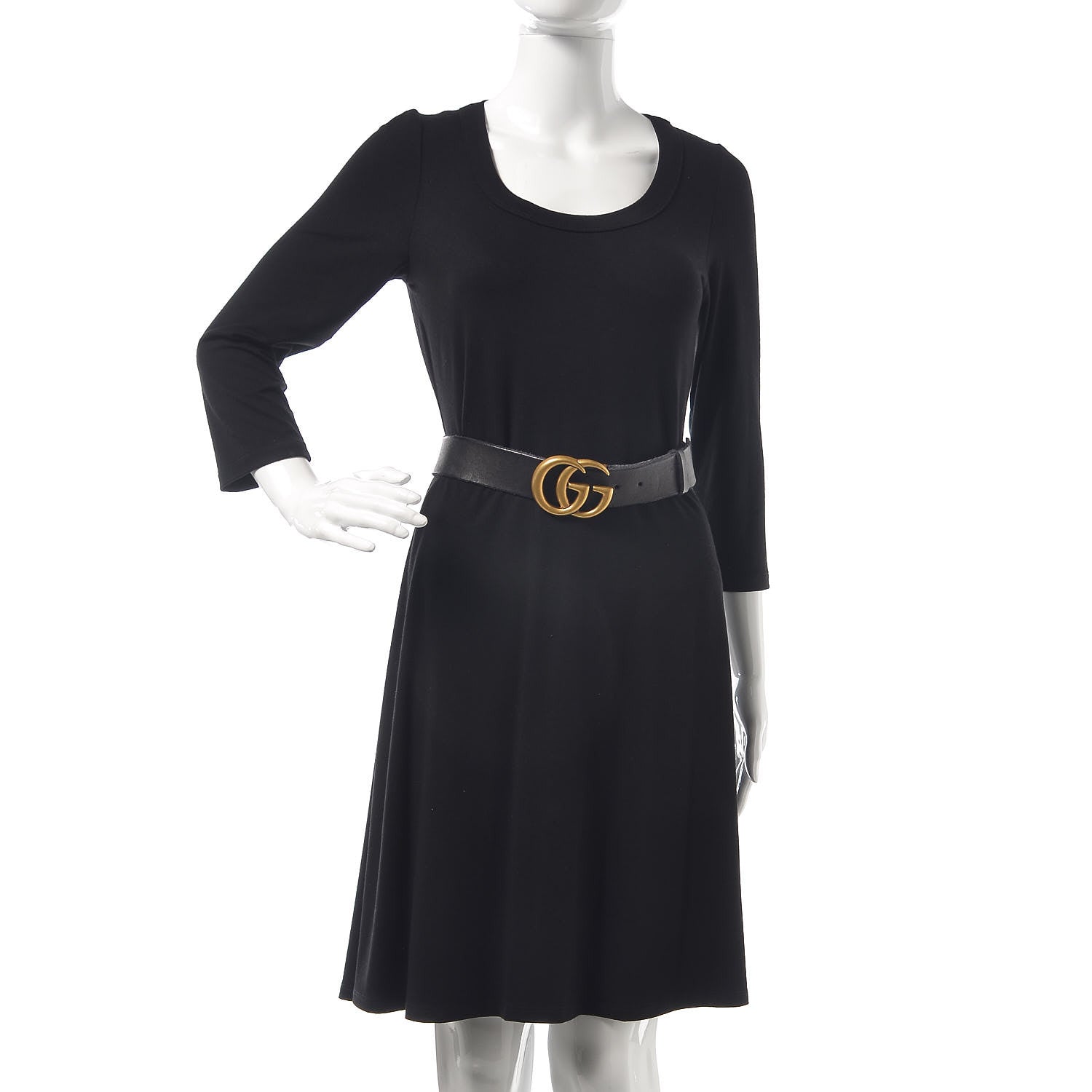 Gucci Faded Calfskin Double G 40mm Belt 90 36 Black 2 of 7