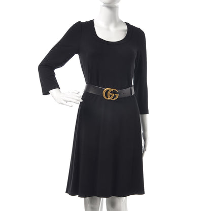 Gucci Faded Calfskin Double G 40mm Belt 90 36 Black 2 of 7