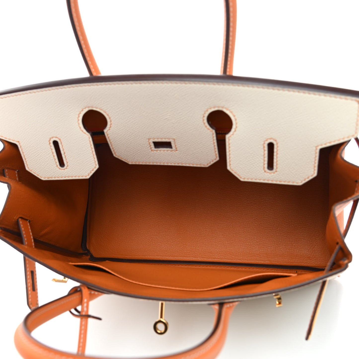 Epsom Horseshoe Birkin 30 Craie Abricot