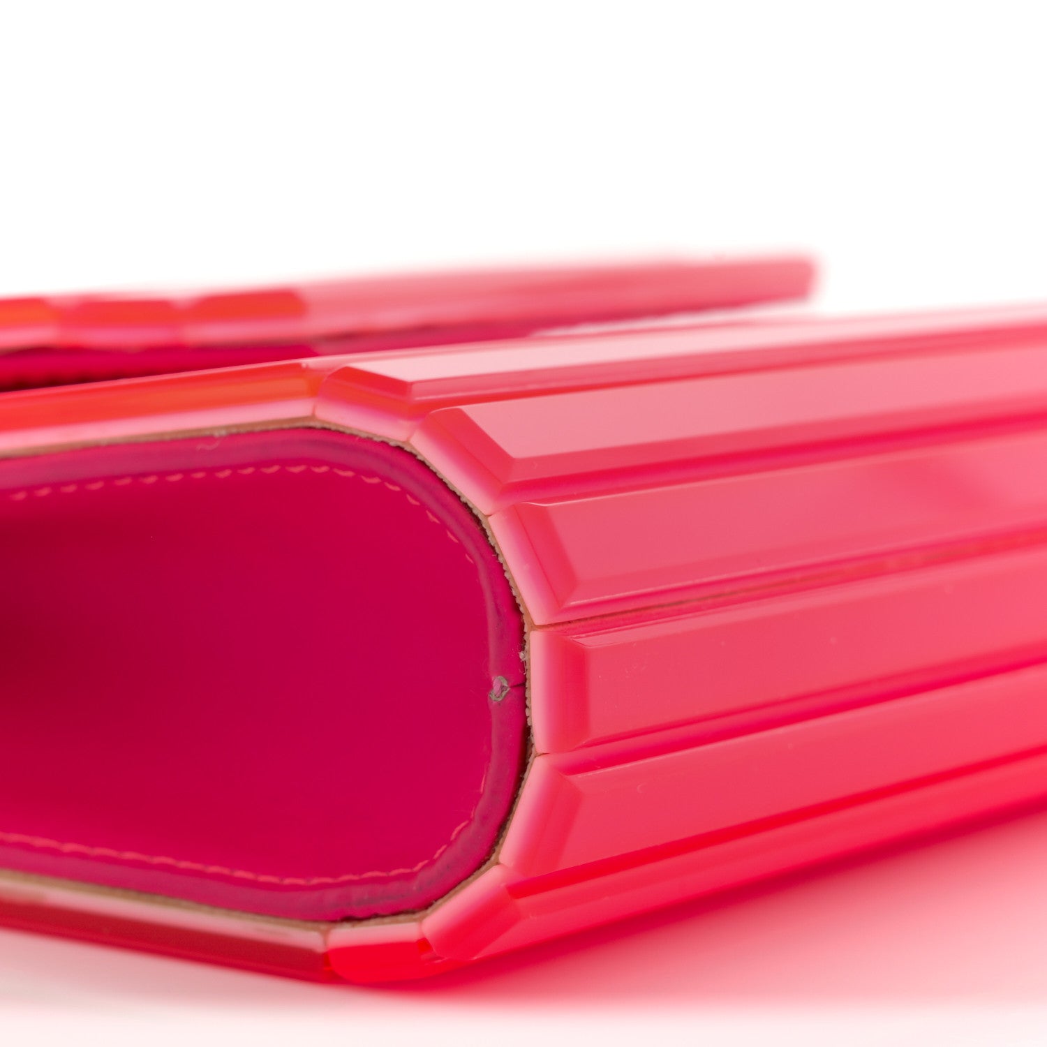 Jimmy Choo Acrylic Candy Clutch  Neon Pink 8 of 11