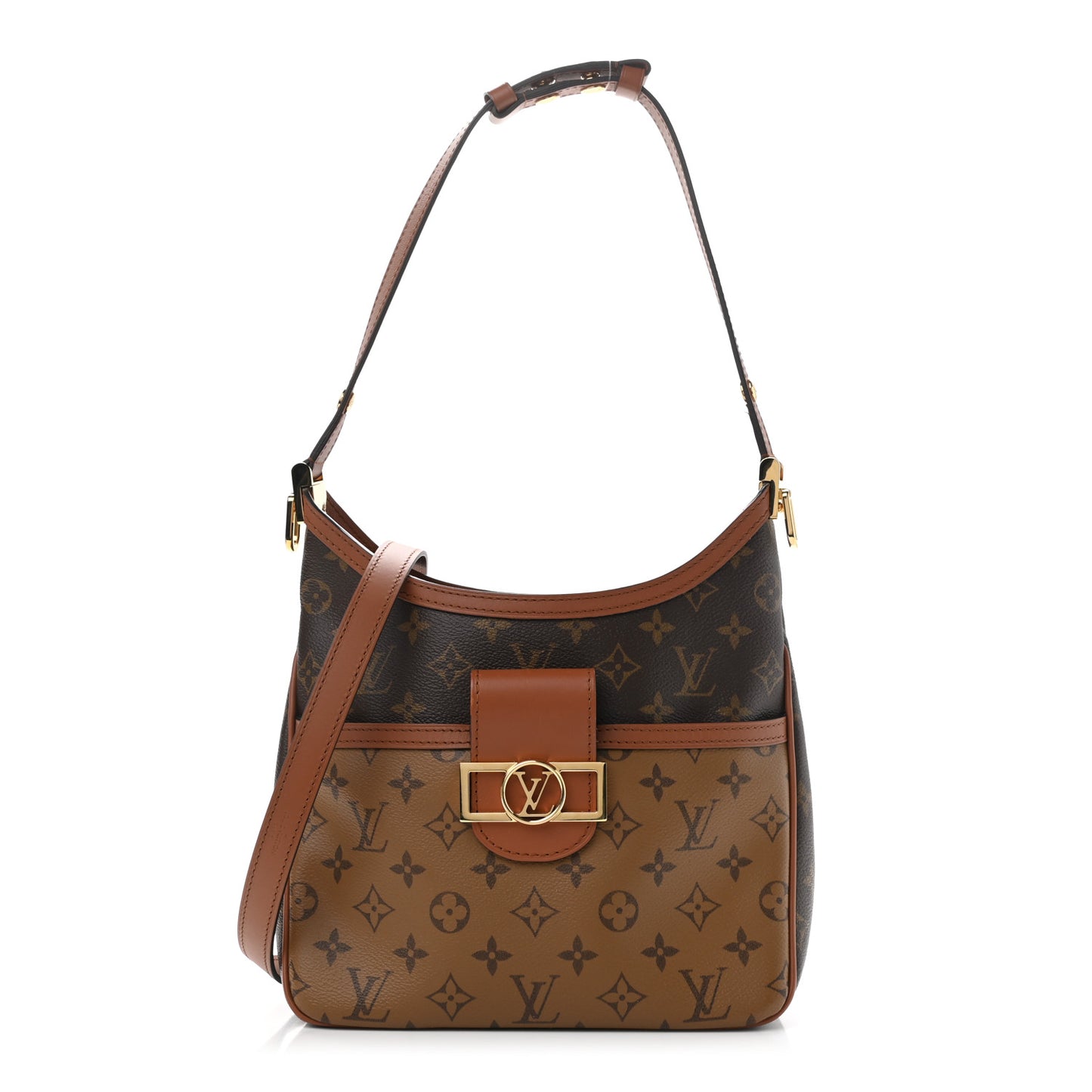 Reverse Monogram Dauphine Hobo PM