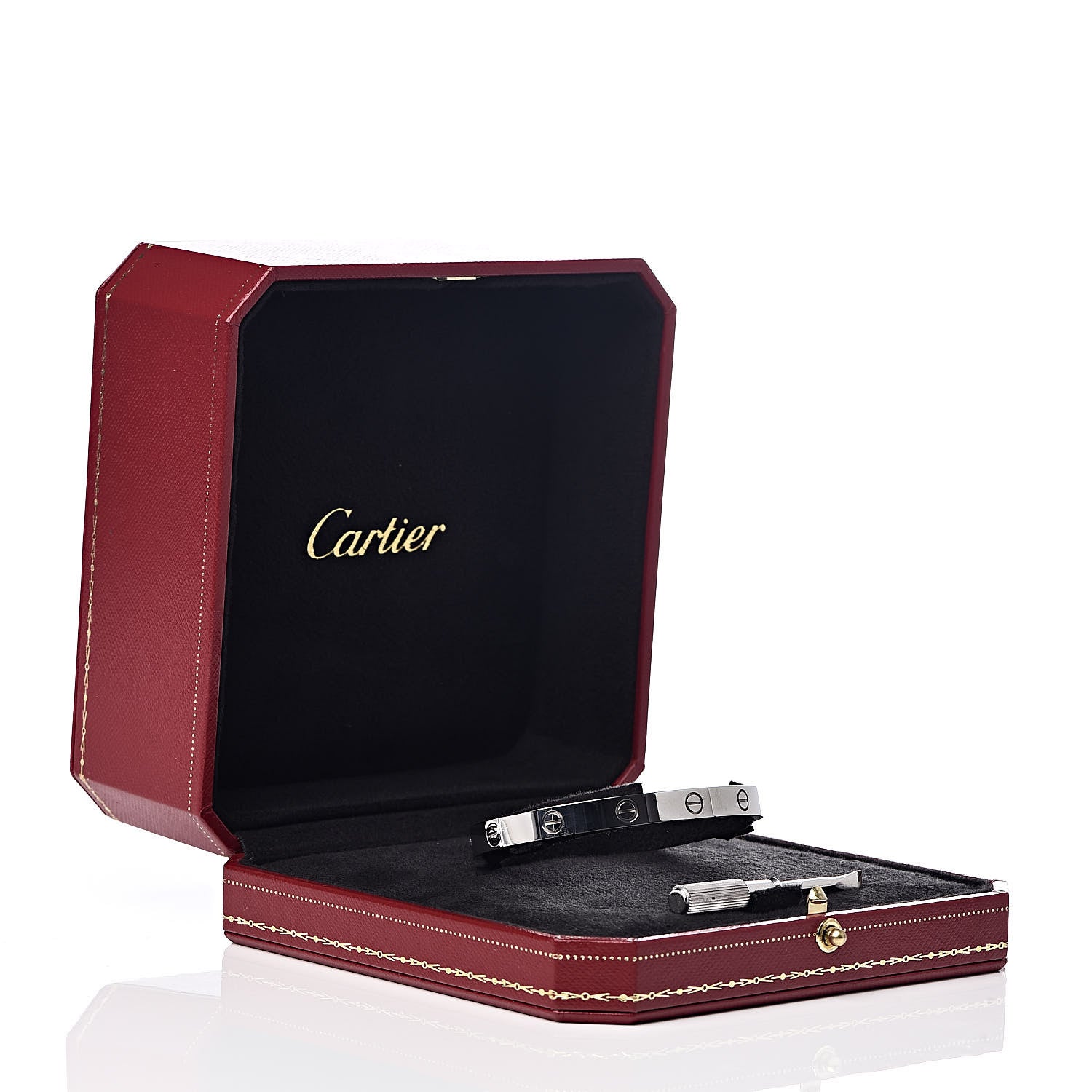 Cartier 18K White Gold LOVE Bracelet 17 5 of 5