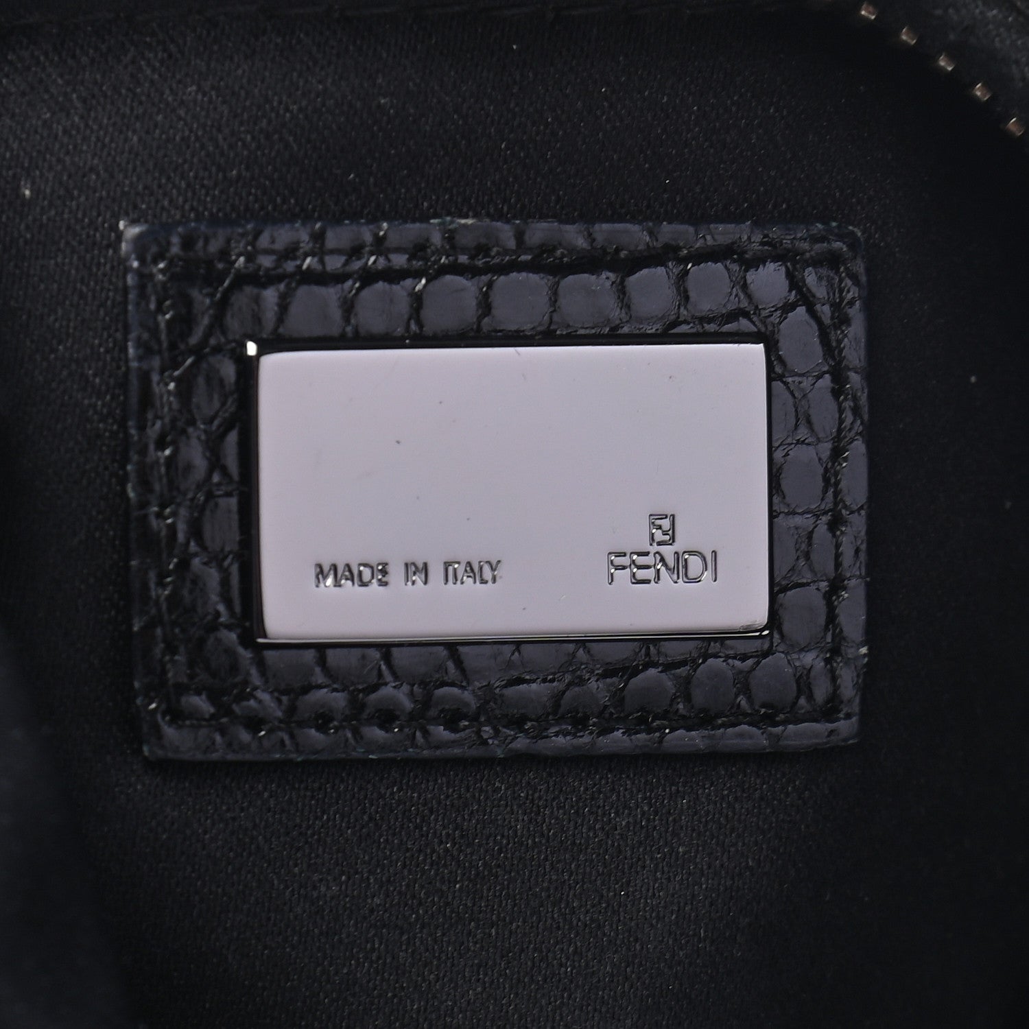 Fendi Beaded Small Oyster Black 6 of 11