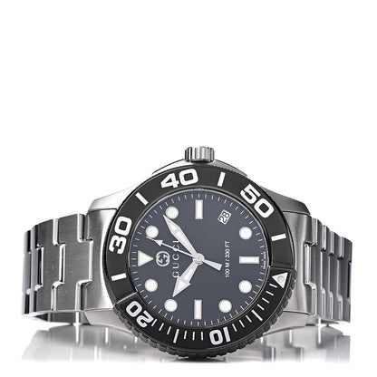 Gucci Stainless Steel Ceramic 45mm Dive Quartz Watch Black 3 of 7