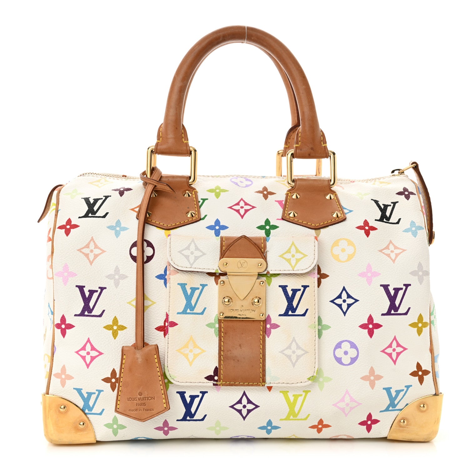 Louis Vuitton Monogram Multicolor Speedy 30 White 1 of 14