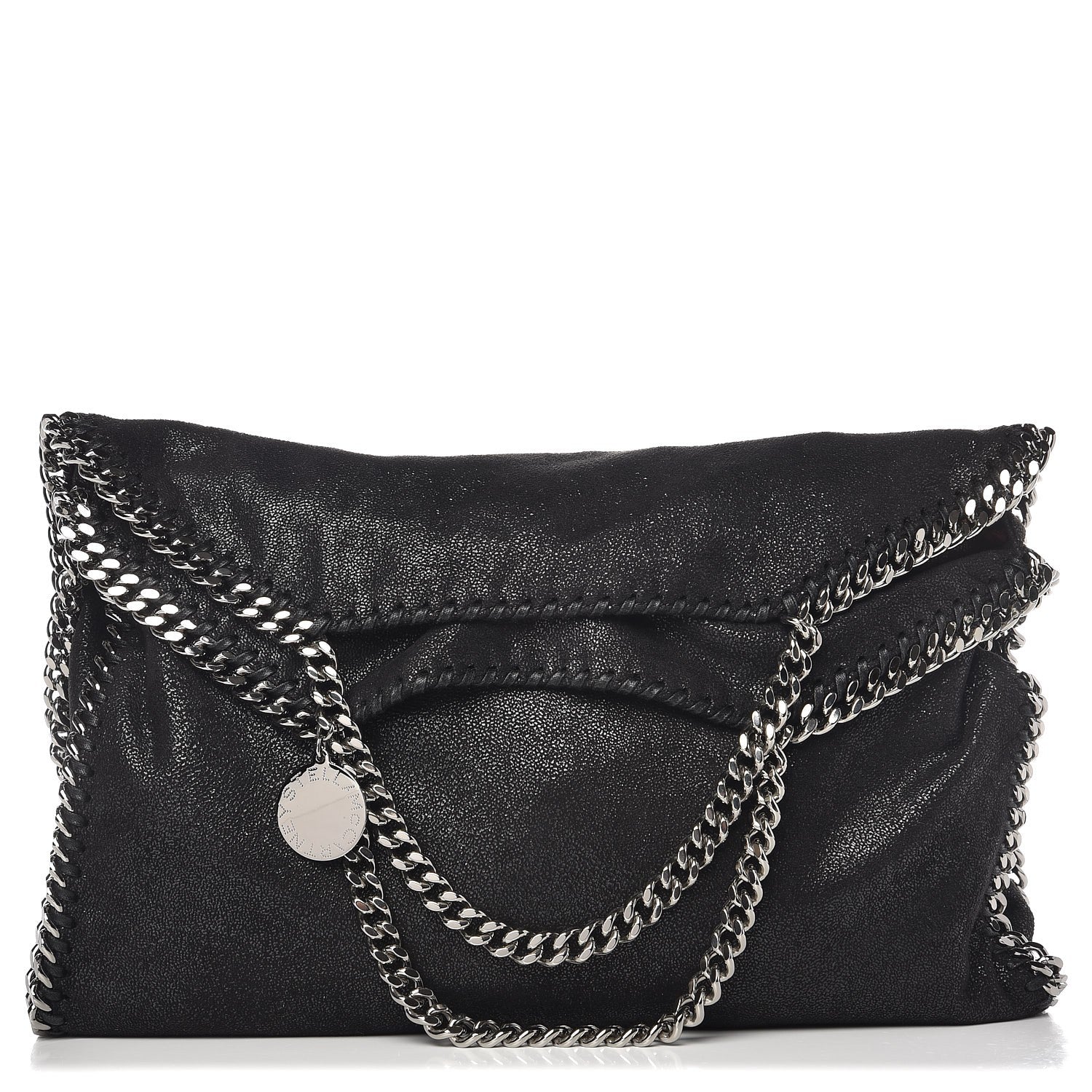 Stella McCartney Shaggy Deer Falabella Fold Over Tote Black 1 of 8