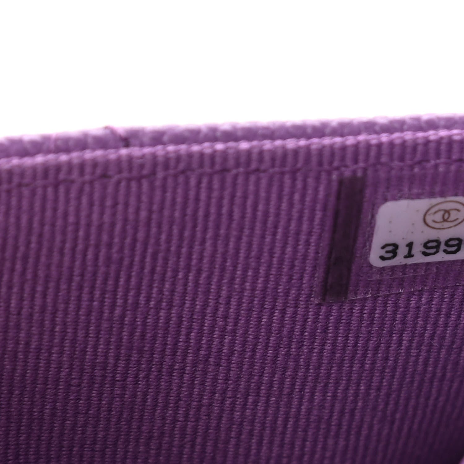 Chanel Caviar Quilted Flap Card Holder Wallet Purple 8 of 10